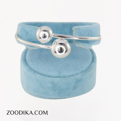 بنگل فشن مدل گوی نقره ای رنگ ثابت فری سایز