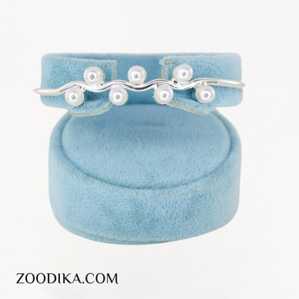 بنگل دخترانه فشن مرواریدی رنگ ثابت فری سایز