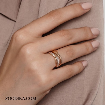 انگشتر زنانه ژوپینگ نگین دار کد AAE-276