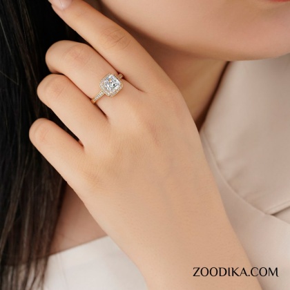 حلقه سولیتر زنانه ژوپینگ کد AAE-343