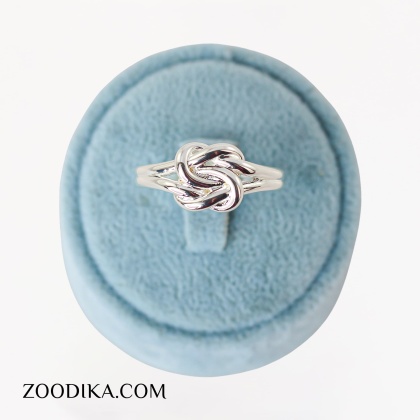 انگشتر فشن نقره ای مدل گره