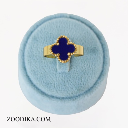 انگشتر دخترانه سرمه ای طرح کارتیه فری سایز