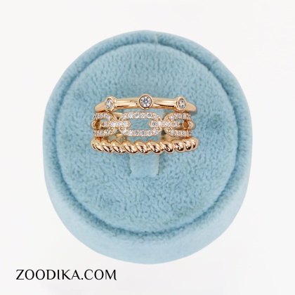 انگشتر پورتوفینو ژوپینگ خفن نگین دار