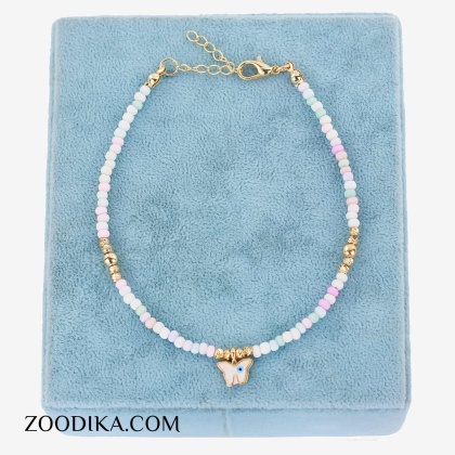 پابند منجوقی پروانه ای رنگی شیک