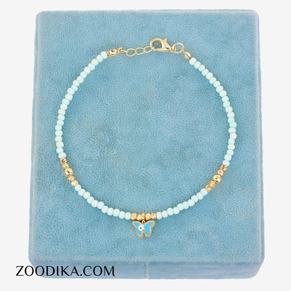 پابند منجوقی پروانه ای آبی خفن