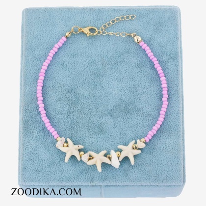 پابند جدید دخترانه مدل ستاره دریایی صورتی