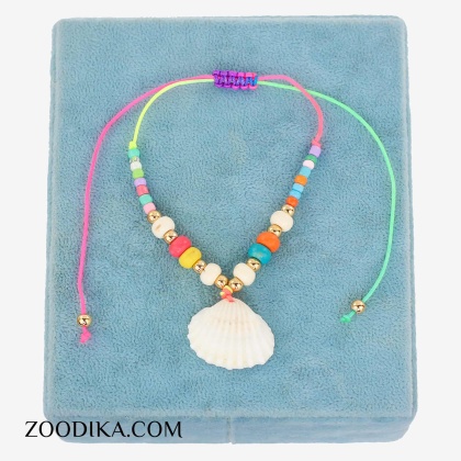 پابند مهره ای رنگارنگ صدفی