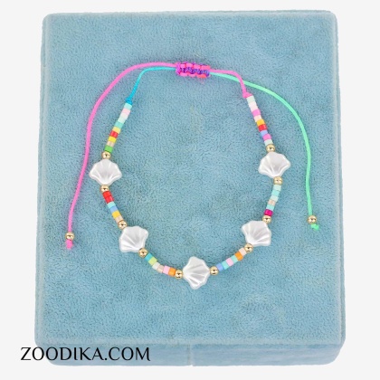 پابند دخترانه جدید مهره ای رنگارنگ صدفی