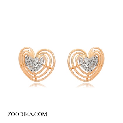 گوشواره زنانه قلبی زودیکا کد C185