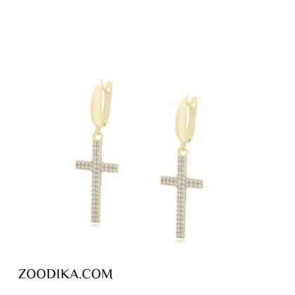 گوشواره زنانه مدل صلیب کد C85