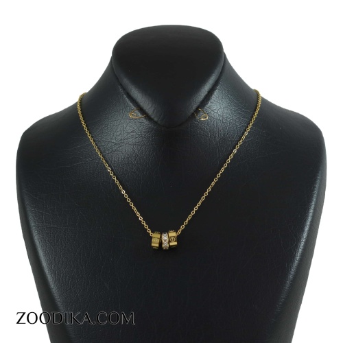 گردنبند زنانه استیل طرح کارتیه کد AAB-114