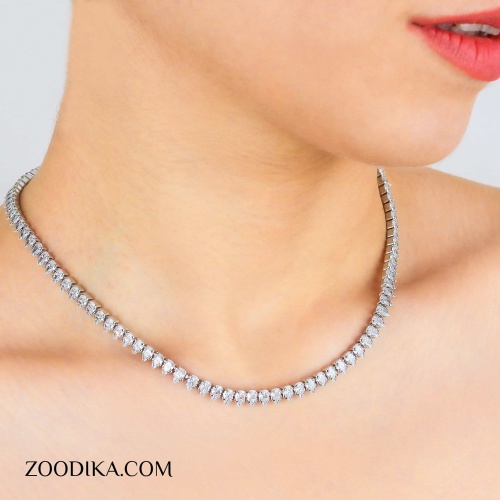 گردنبند زنانه جواهری کد AAB-142