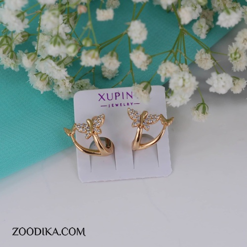 گوشواره زنانه ژوپینگ مدل پروانه کد AAC-451