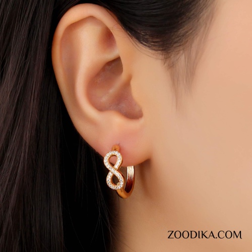 گوشواره زنانه ژوپینگ مدل بینهایت AAC-82