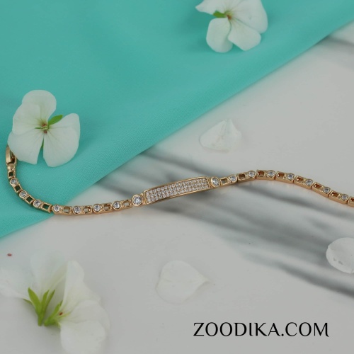 دستبند زنانه ژوپینگ نگین دار کد AAD-279