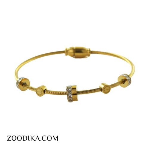 دستبند النگویی استیل طرح کارتیه کد AAD-86