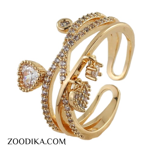 انگشتر زنانه ژوپینگ مدل قلب کد AAE-264