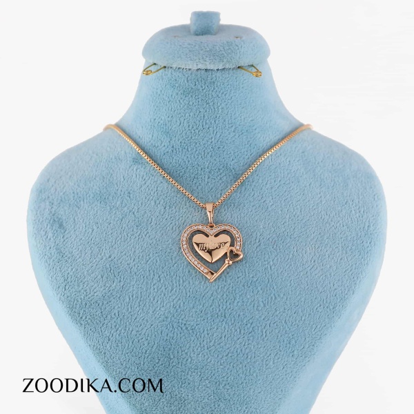 گردنبند زنانه ژوپینگ مدل قلب کد AAB-488