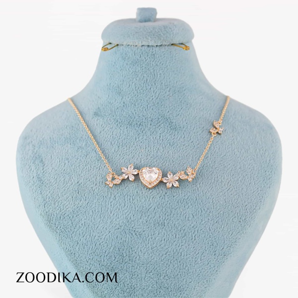 گردنبند قلبی شیک ژوپینگ اصل رنگ ثابت