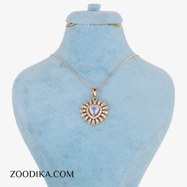 گردنبند ژوپینگ قلبی طلایی شیک کادویی