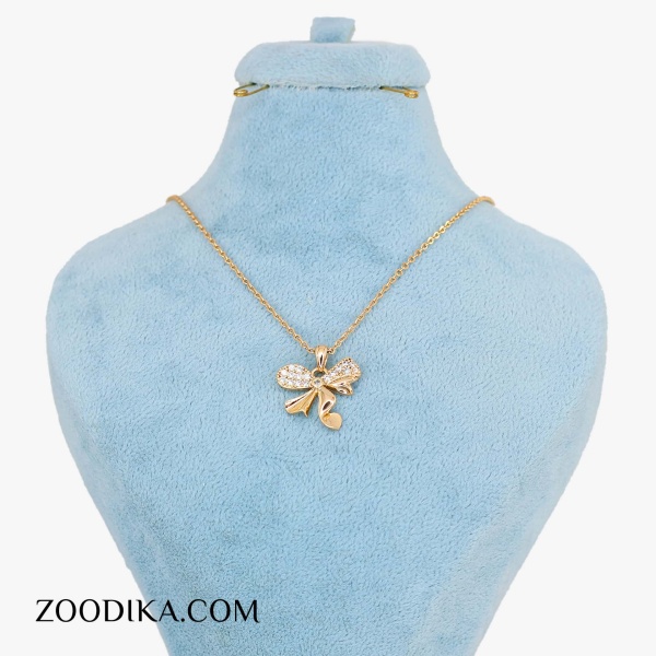 گردنبند دخترانه ژوپینگ پاپیونی