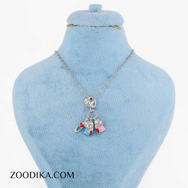 گردنبند دخترانه استیل مدل چارم دوستی