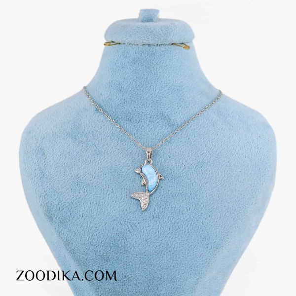 گردنبند استیل دخترانه کهکشانی رنگ ثابت