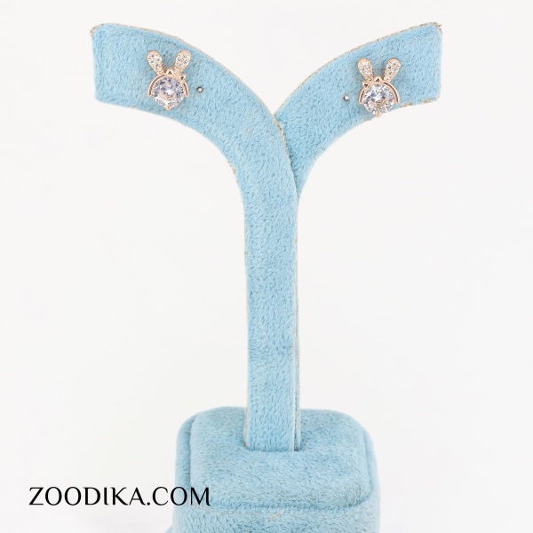 گوشواره میخی ژوپینگ مدل خرگوشی شیک