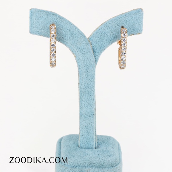 گوشواره پاپیون ژوپینگ مرواریدی رنگ ثابت