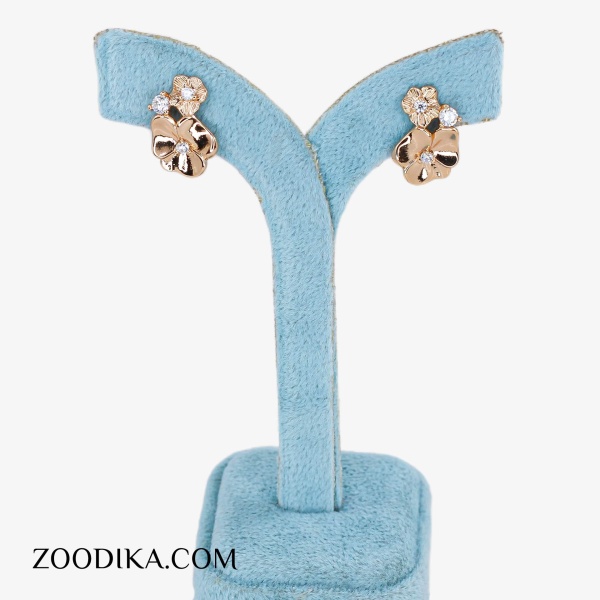 گوشواره ژوپینگ حلقه ای مدل پروانه 
