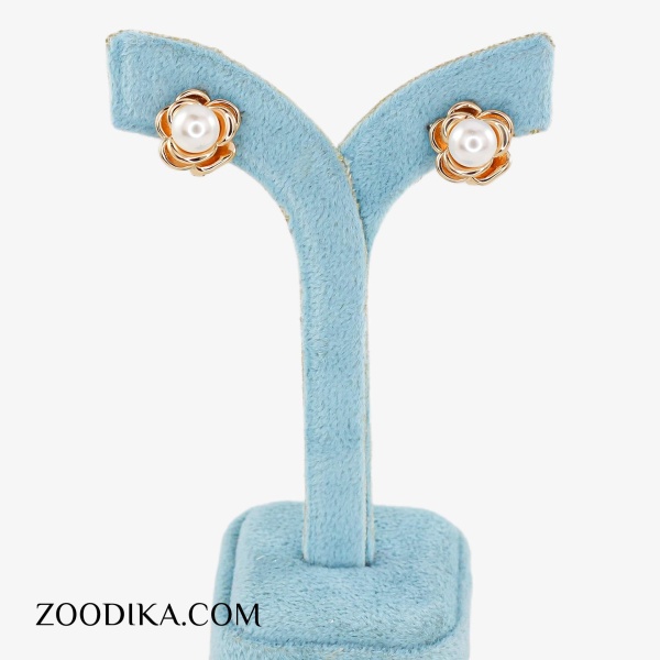 گوشواره گل ژوپینگ حلقه ای 