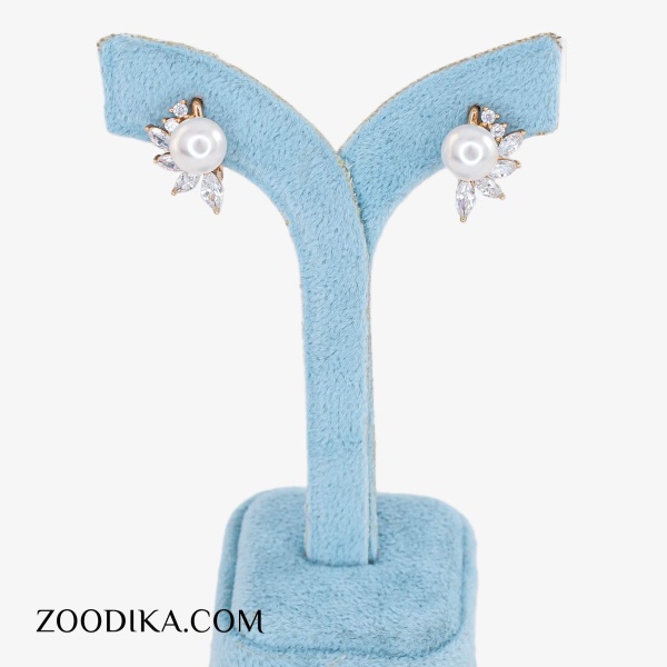 گوشواره حلقه ای زنانه ژوپینگ مدل پاپیون پیچی