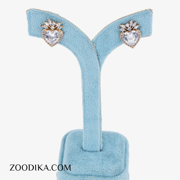 گوشواره حلقه ای زنانه ژوپینگ پروانه نقره ای