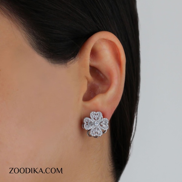 گوشواره زنانه استیل مدل اسپینری کد AAC-240