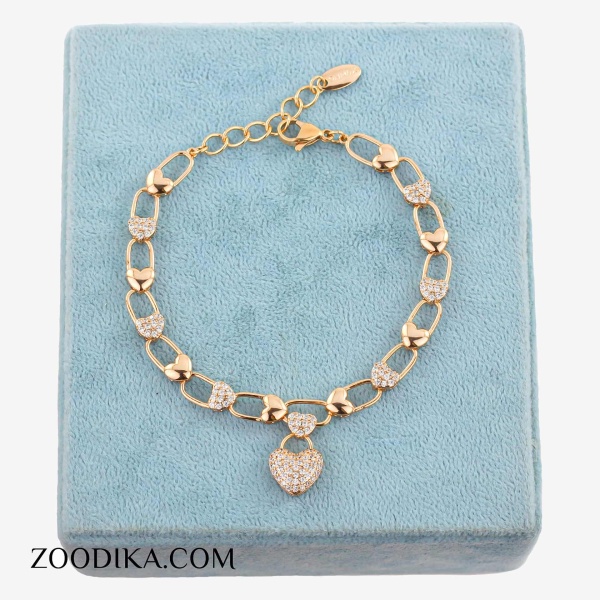 دستبند زنانه ژوپینگ مدل قلب کد AAD-380