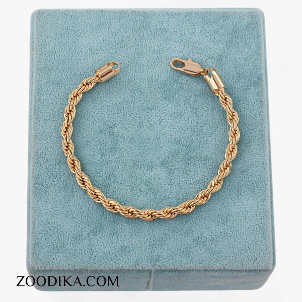 دستبند طنابی زنانه ژوپینگ طلایی جدید