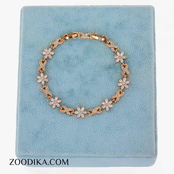 دست بند دخترانه بدل مدل گل و بی نهایت شیک