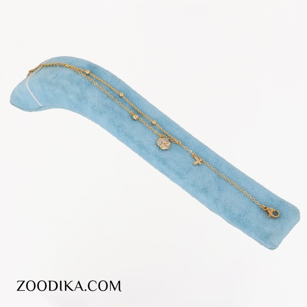 دستبند زنجیری طرح طلا ژوپینگ نگین دار