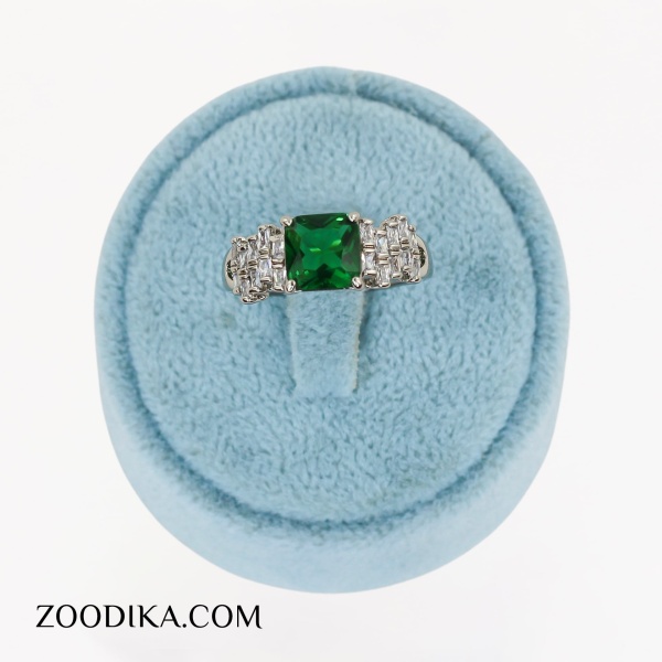 انگشتر تک نگین جدید ژوپینگ نقره ای خفن