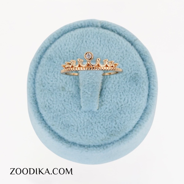 انگشتر بدل دخترانه مدل تاج خفن ژوپینگ