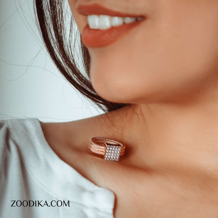 حلقه زنانه فاخر ژوپینگ کد S1AAE-2