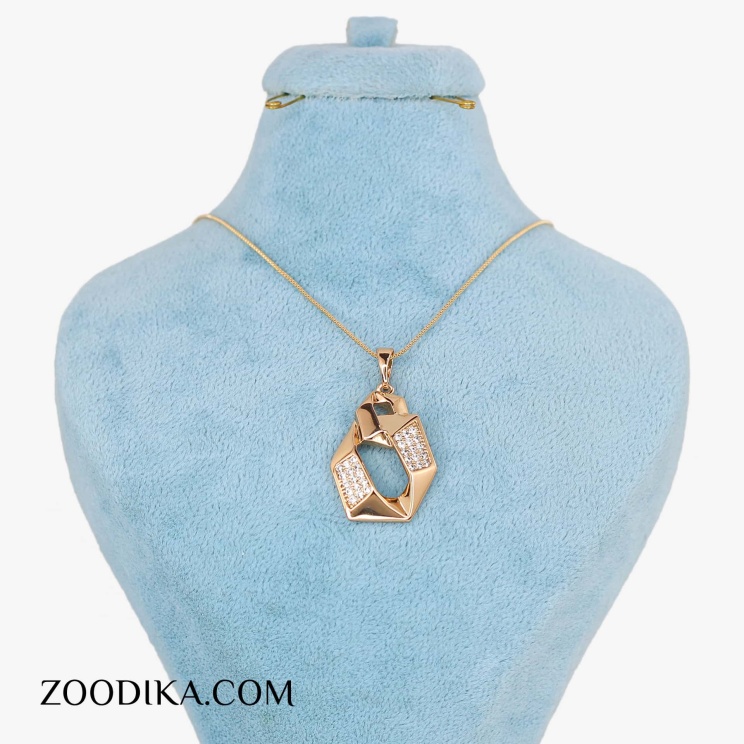 گردنبند زنانه شیک ژوپینگ شیک طلایی
