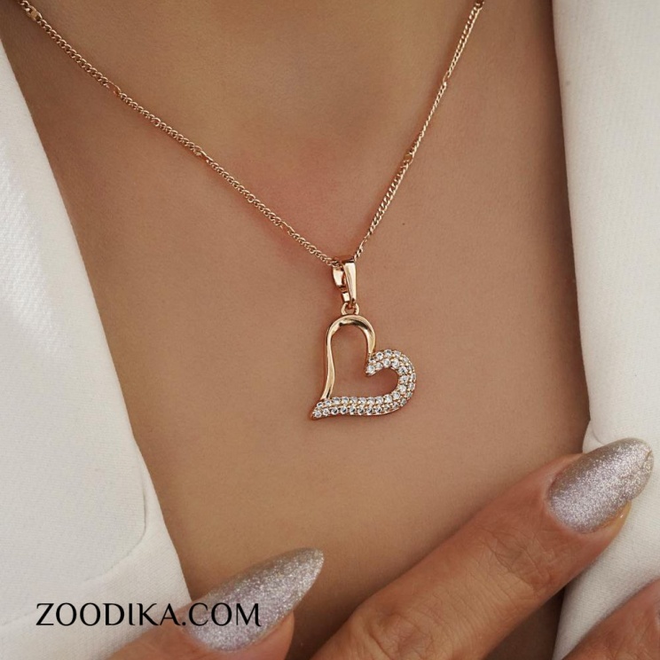 گردنبند ژوپینگ قلبی خفن ضد حساسیت