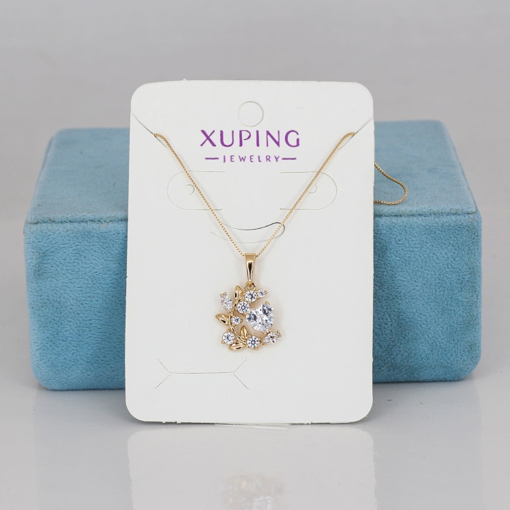 گردنبند دخترانه ظریف ژوپینگ مدل قلبی شیک طلایی