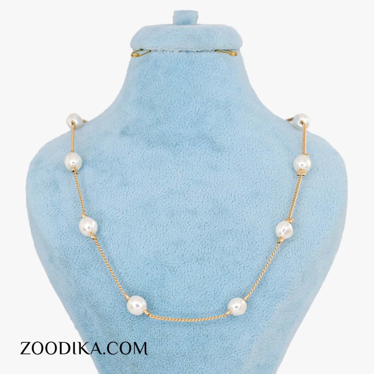 گردنبند دخترانه مرواریدی شیک ژوپینگ
