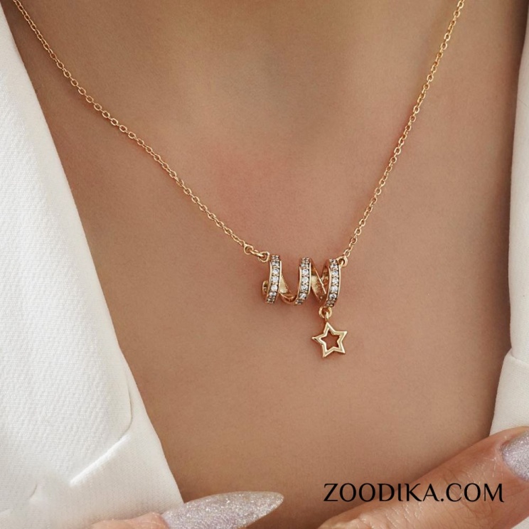 گردنبند دخترانه پیچ پیچی ژوپینگ