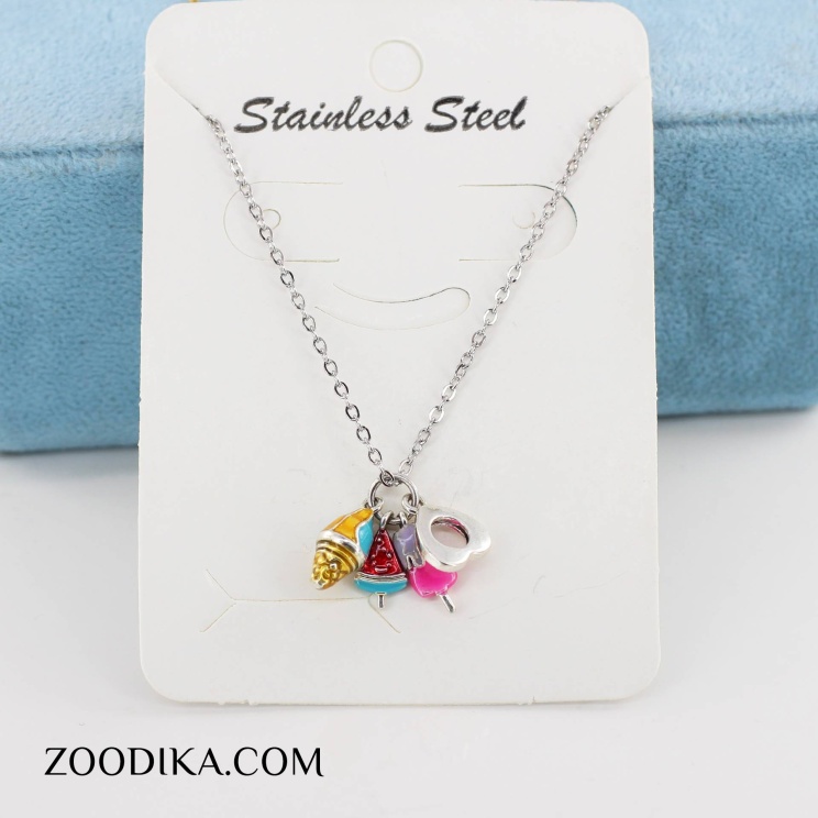 گردنبند دخترانه استیل مدل چارم سفر