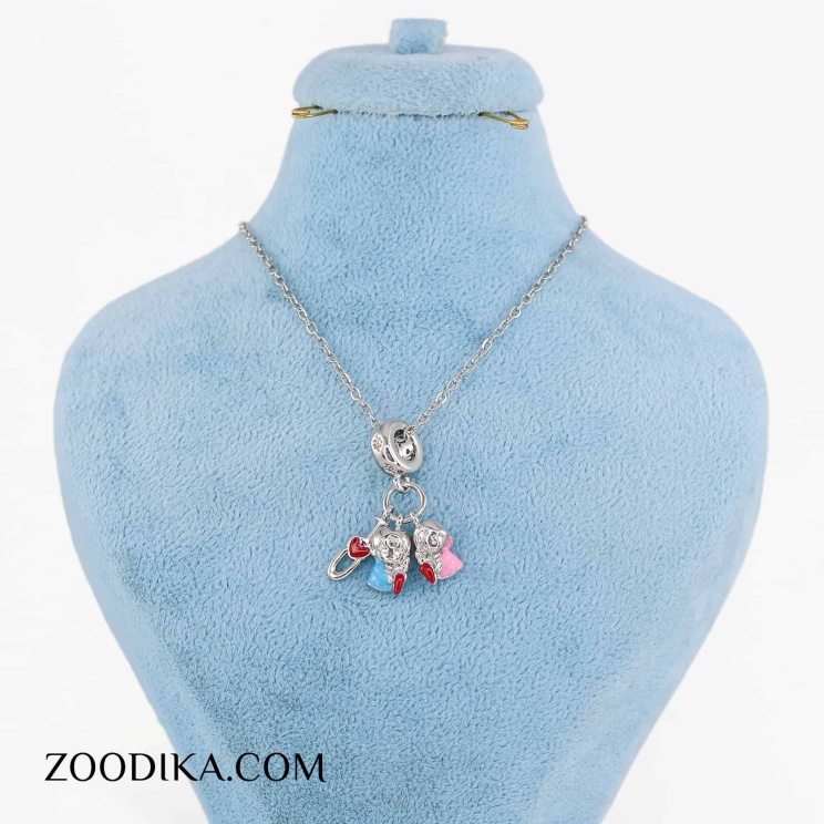 گردنبند دخترانه استیل مدل چارم دوستی