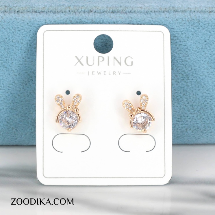 گوشواره میخی ژوپینگ مدل خرگوشی شیک