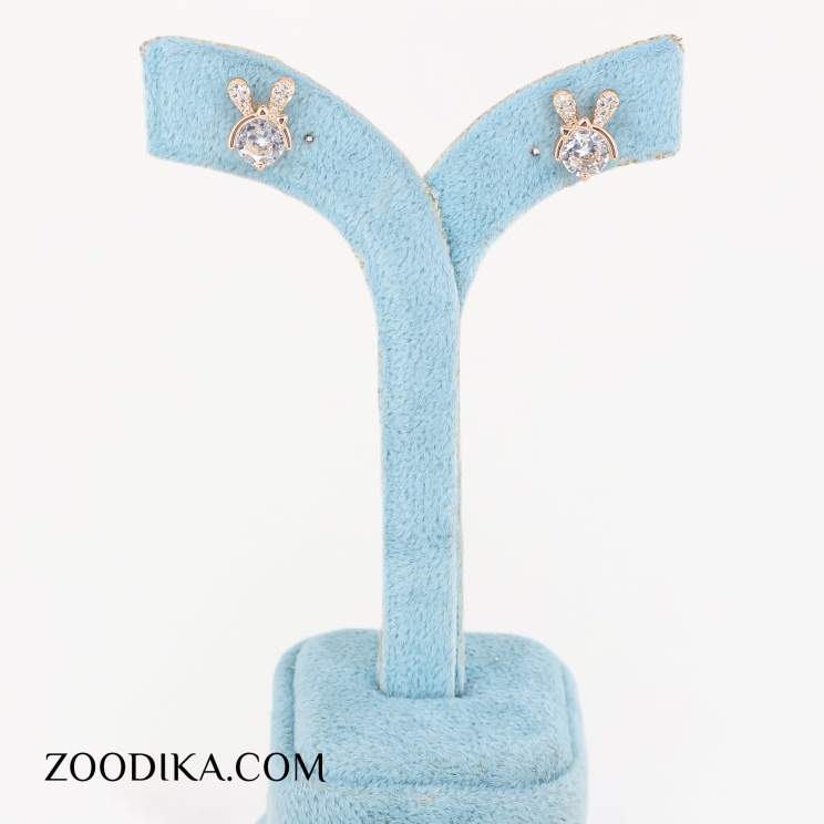 گوشواره میخی ژوپینگ مدل خرگوشی شیک